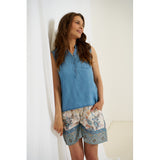 MARTA DU CHATEAU Marta du Chateau dame top MdcRylina 84571JV Top Medio Blue