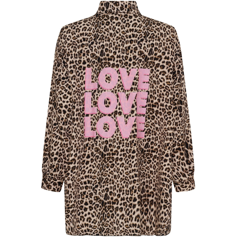 MARTA DU CHATEAU Marta du Chateau dame skjorte MdcMarine 6212 Shirt Leopard