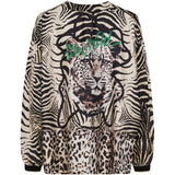 MARTA DU CHATEAU Marta du Chateau dame trøje MdcVeronique 36108 Shirt Nero Zebra