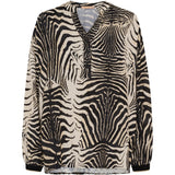 MARTA DU CHATEAU Marta du Chateau dame trøje MdcVeronique 36108 Shirt Nero Zebra