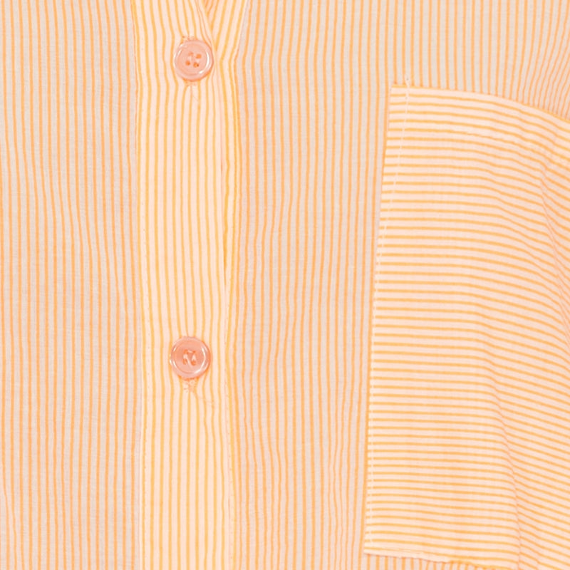 MARTA DU CHATEAU Marta du Chateau dame tunika MdcTine 1665-25 Tunica Strong Orange Stripe