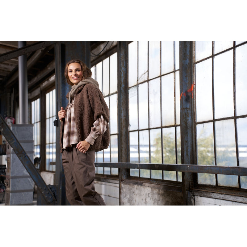 MARTA DU CHATEAU Marta du Chateau dame vest MdcJohanna 25701 Vest MarroneLegno7