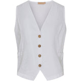 MARTA DU CHATEAU Marta du Chateau dame vest MdcKatarine 86331 Restudsalg White