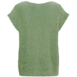 MARTA DU CHATEAU Marta du Chateau dame vest MdcLaya 8039 Knit Vest Green Eyes