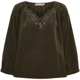 MARTA DU CHATEAU Marta du chateau Dame Bluse MdcJuniper 8529 Blouse Moro