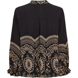 MARTA DU CHATEAU Marta du chateau Dame Bluse MdcLinden 8567 Blouse Black1034tpb