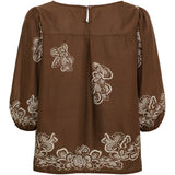 MARTA DU CHATEAU Marta du chateau Dame Bluse MdcLupine 8566 Blouse Marrone6906tpk