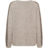 MARTA DU CHATEAU Marta du chateau Dame Strik MdcVellie 8154- Knit Cardigan Fango/Moro