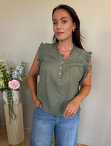 MARTA DU CHATEAU Marta du chateau dame Bluse MDCFAUNA 84380 Blouse Kaki