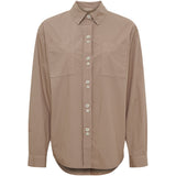 MARTA DU CHATEAU Marta du chateau dame Skjorte MdcCitrine 68870 Shirt Tortora
