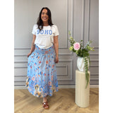 MARTA DU CHATEAU Marta du chateau dame nederdel MdcPrincess 5201 Skirt Celeste7854tpf