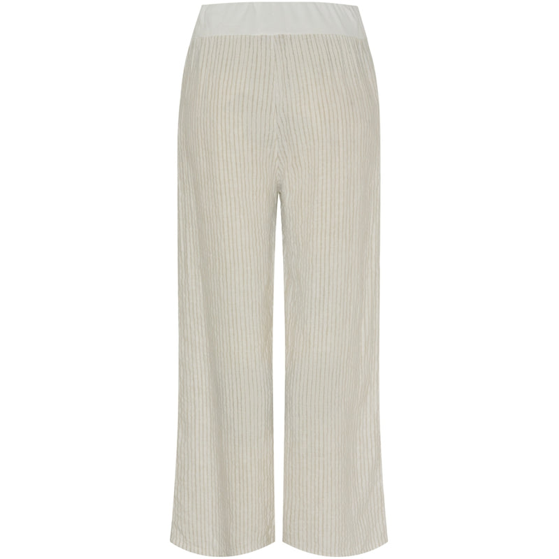 MARTA DU CHATEAU Marta Du Chateau dame bukser MdcAnette Pant Panna Beige 1752 Stripe