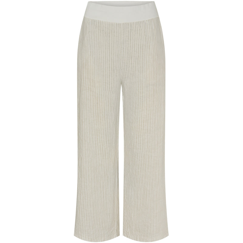 MARTA DU CHATEAU Marta Du Chateau dame bukser MdcAnette Pant Panna Beige 1752 Stripe