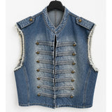 MARTA DU CHATEAU MdcHoliday Vest Vest Denim