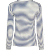 MARTA DU CHATEAU Marta du Chateau dame Langærmet T-shirt MdcNancy 6111 LS Tee Jeans/White