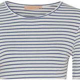 MARTA DU CHATEAU Marta du Chateau dame Langærmet T-shirt MdcNancy 6111 LS Tee Jeans/White