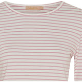 MARTA DU CHATEAU Marta du Chateau dame Langærmet T-shirt MdcNancy 6111 LS Tee Rose/white