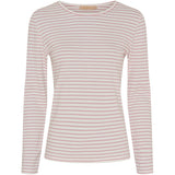 MARTA DU CHATEAU Marta du Chateau dame Langærmet T-shirt MdcNancy 6111 LS Tee Rose/white