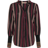 MARTA DU CHATEAU Marta du Chateau dame skjorte MdcPeyton 25161 Shirt Black/Bordeaux1