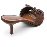 SHOES Milton dame stiletter 1519 Shoes Brown