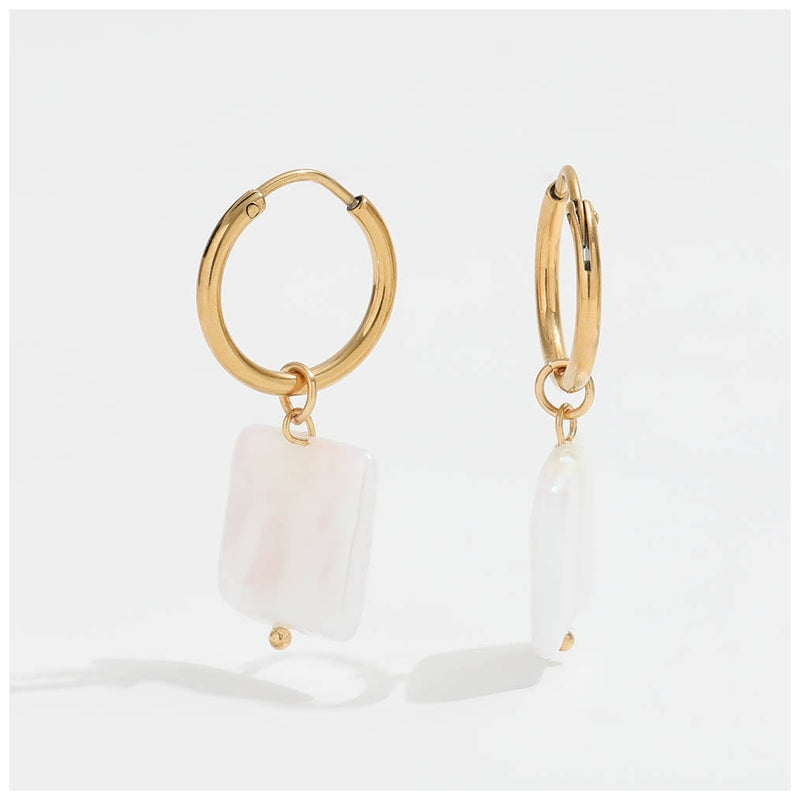 muun STUDIOS Muun Studios Perl Pendant Øreringe 18K Guldbelagt Jewelry Guld
