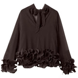 Noella NOELLA dame bluse N-LATANIETTA Blouse Chocolate