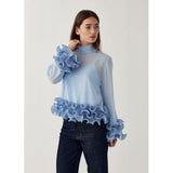Noella NOELLA dame bluse N-LATANIETTA Blouse Sky Blue