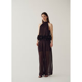 Noella NOELLA dame bluse N-MARJOLANIE Top Chocolate