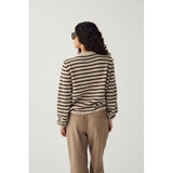 Noella NOELLA dame cardigan N-MERTICE Cardigan Brown Sand Stripe
