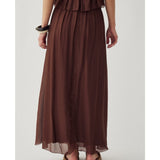Noella NOELLA dame nederdel N-MAKOA Shirt Chocolate