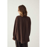 Noella NOELLA dame skjorte N-LISA Shirt Devana Brown Check