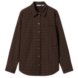 Noella NOELLA dame skjorte N-LISA Shirt Devana Brown Check