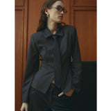 Noella NOELLA dame skjorte N-MAELLE Shirt Grey Herringbone
