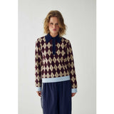 Noella NOELLA dame stik N-MAKAYLA Knit Diya Burgundy Check