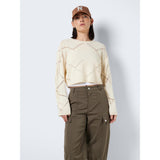 NOISY MAY NOISY MAY dame bluse NMJUNE Blouse Pearled Ivory