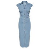 ONLY ONLY DAME KJOLE ONLBABE Dress Light Blue Denim