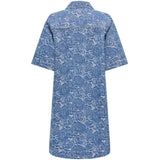 ONLY ONLY DAME KJOLE ONLBELLE Dress Medium Blue Denim Flower