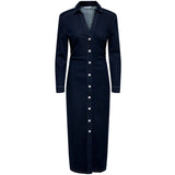 ONLY ONLY DAME KJOLE ONLCAITLIN Dress Dark Blue Denim
