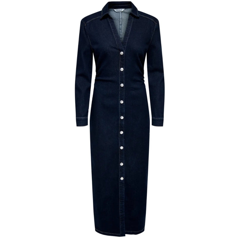 ONLY ONLY DAME KJOLE ONLCAITLIN Dress Dark Blue Denim