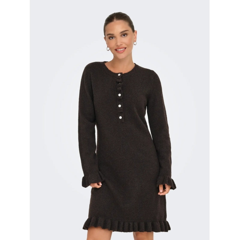 ONLY ONLY DAME KJOLE ONLMERA Dress Chocolate Torte