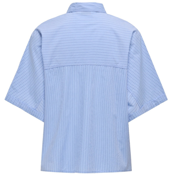 ONLY ONLY DAME SHIRT ONLMARI Shirt Cashmere Blue Stripes Medium Blue+Dark Blue