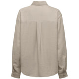 ONLY ONLY DAME SKJORTE ONLLINO Shirt Oxford Tan