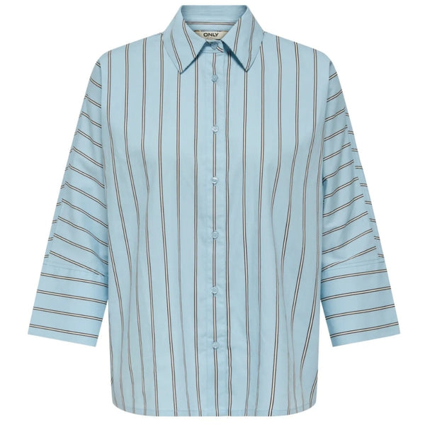 ONLY ONLY DAME SKJORTE ONLNANCY Shirt Cashmere Blue Stripes