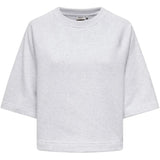 ONLY ONLY DAME T-SHIRT ONLDASIE T-shirt Light Grey Melange