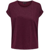 ONLY ONLY DAME TOP ONLMOSTER Restudsalg Chocolate Truffle Chocolate truffle lurex