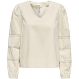 ONLY ONLY Dame Bluse ONLAime Blouse Pumice Stone