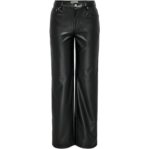 ONLY ONLY Dame Bukser FAUX LEATHER ONLKIRI Pant Black
