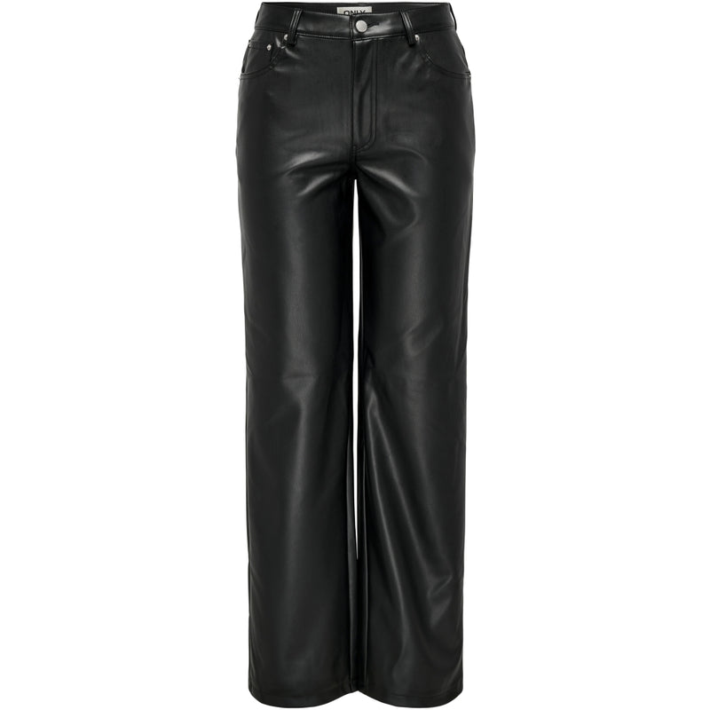 ONLY ONLY Dame Bukser FAUX LEATHER ONLKIRI Pant Black