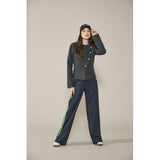 ONLY ONLY Dame Cardigan ONLMella Cardigan Dark Grey Melange Gold Button