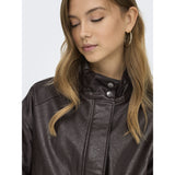 ONLY ONLY Dame Jakke Julia Bomber Jacket Chocolate Torte